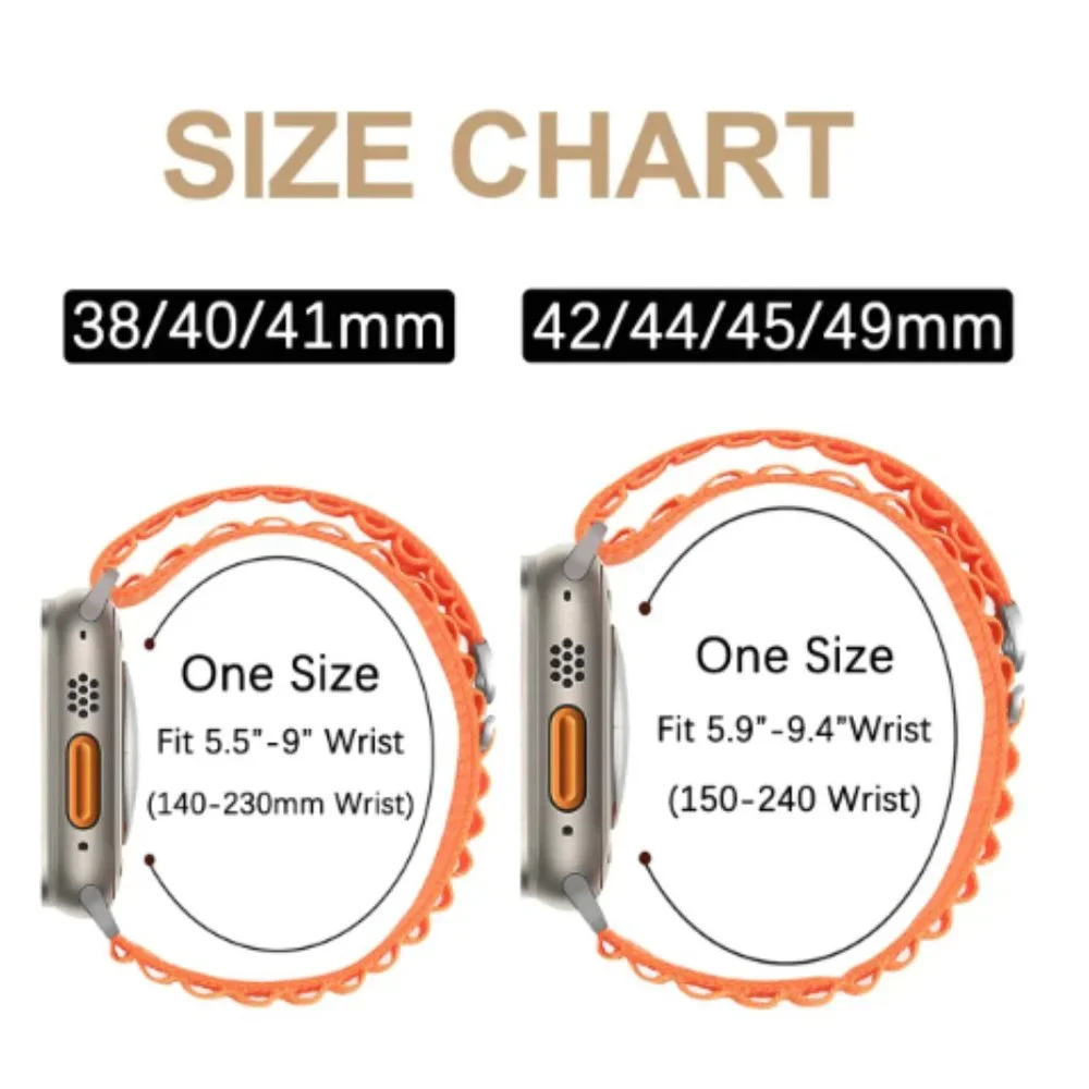NEW ORANGE Loop Adjustable Strap for Apple Watch